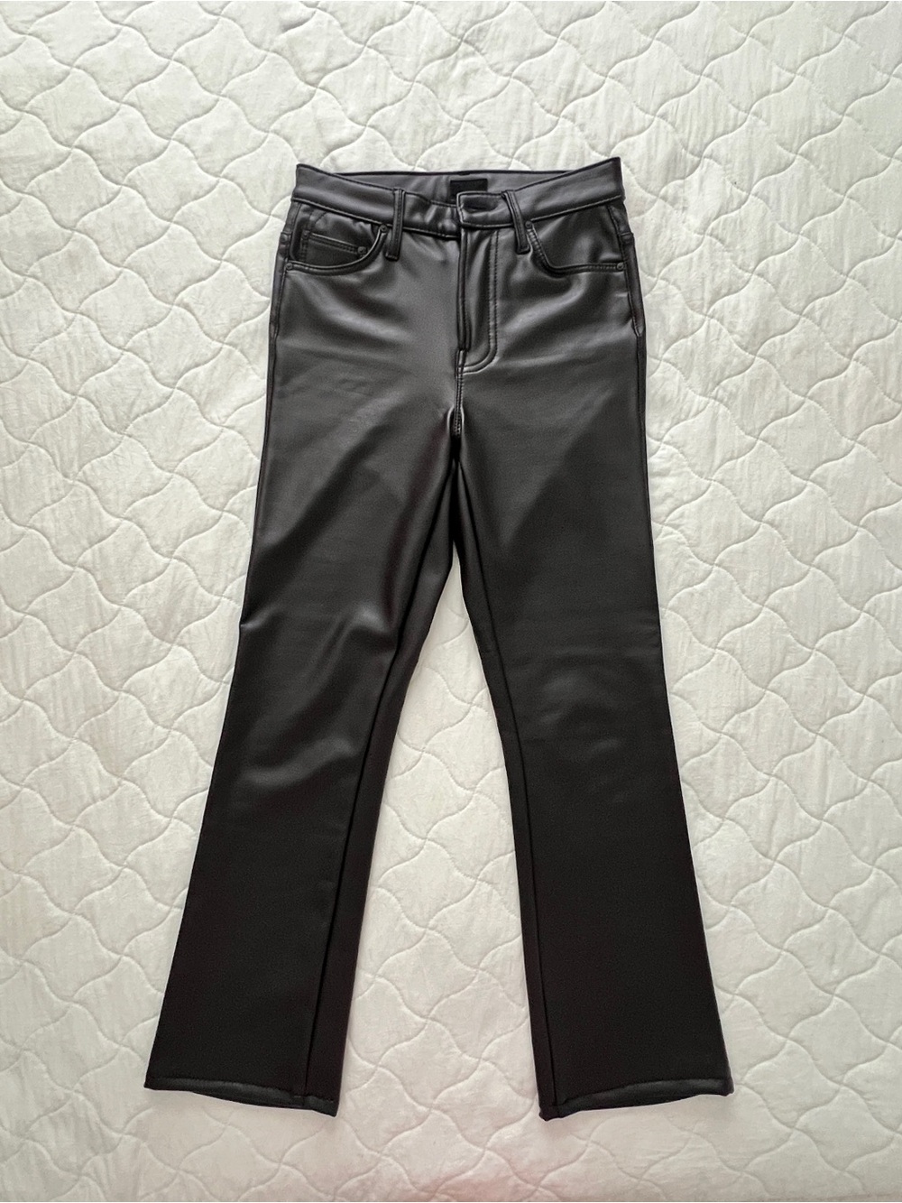 Mother Faux Leather Ankle Pants
